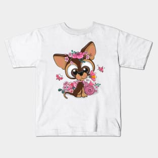 Cute Chihuahua dog Kids T-Shirt